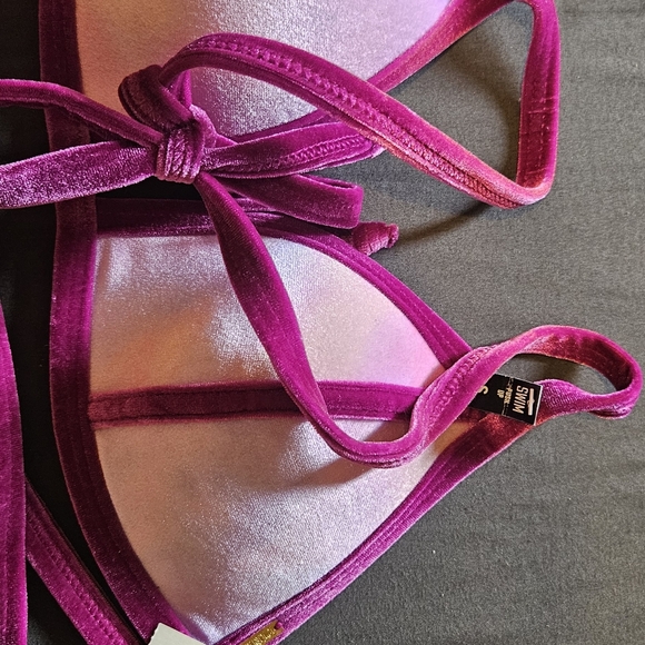 NWT Pink by VS velvet bathing suit. - Picture 3 of 3